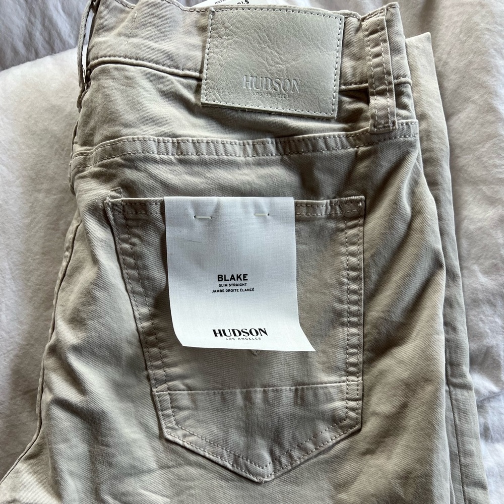 New with tags Hudson Blake slim fit Jean. Size 30 waist.